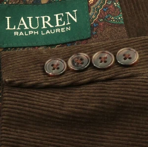 Nuevo Abrigo Blazer Chaqueta Ralph Lauren Para Hombre Marrón Pana Algodón Deportivo Talla 46R - Imagen 1 de 8