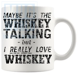 Taza Talking Maybe Its The Whiskey Hecha a Mano Regalos para Cumpleaños Navidad Frien... - Imagen 1 de 1