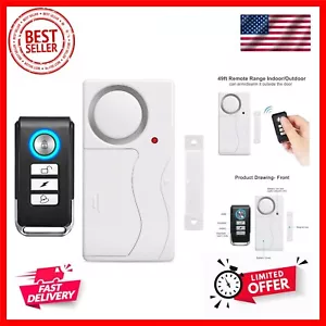 Door Alarm Wireless Anti-Theft Remote Control Door and Window Security Alarms - Picture 1 of 8