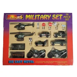 MEGAMOVERS set militare metallo pressofuso megatoys carri armati elicottero scatola originale - Foto 1 di 10