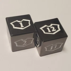 Dados de lealtad Planeswalker de metal 1-6 y 7-12 compatibles con Magic: The Gathering - Imagen 1 de 3