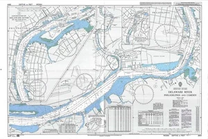 Admiralty 2604 US East Coast Delaware River Philadelphia And Camden Chart Map - Picture 1 of 6