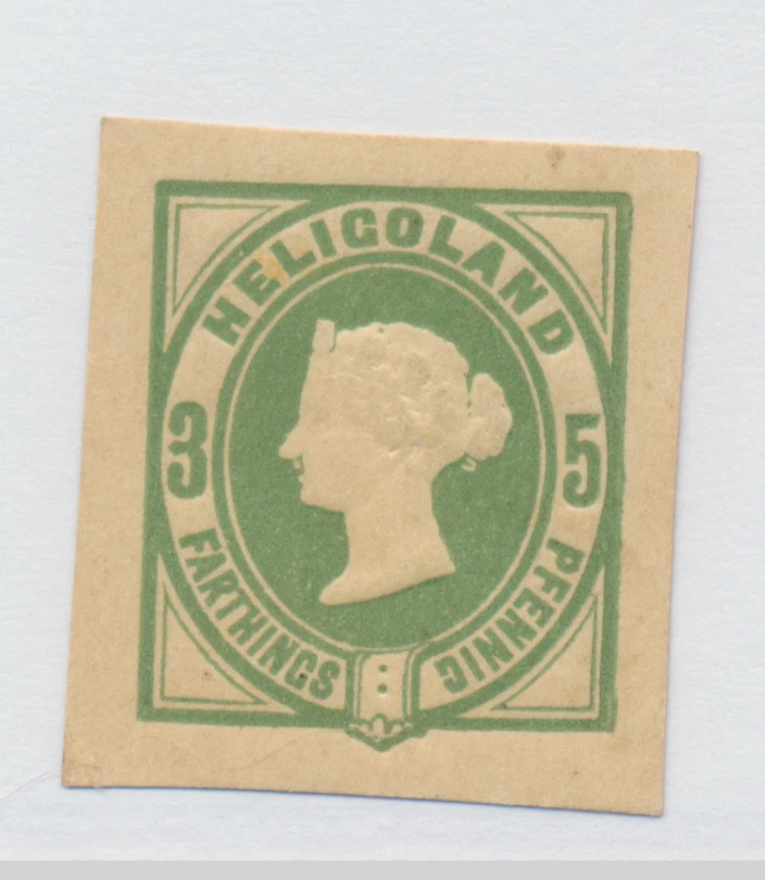Papelería postal Heligoland, con bisagras como nueva, 5 peniques, en relieve Foto 1 de 1