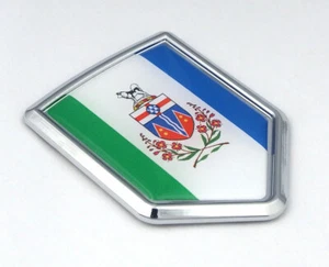Yukon Canada province Flag Chrome Emblem Car Decal 3D Sticker - Bild 1 von 3