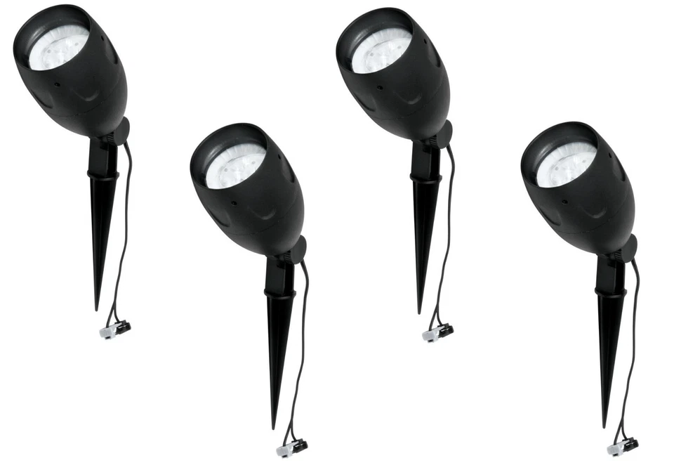 4 Malibu LED Metal Flood Light 20w Floodlight Landscape Spot Light 8401-9613-01