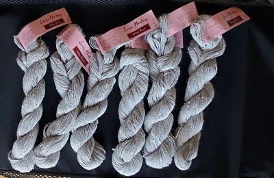 NEW! 6 Hanks - LOUISA HARDING WILLOW TWEED Color 4 Light Gray - Image 1 of 4