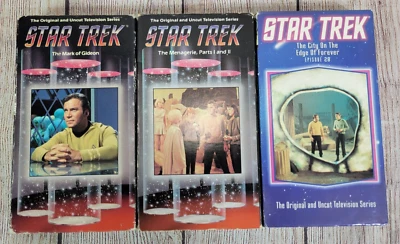Лот из 3 оригинальных и необрезанных эпизодов телесериалов STAR TREK 28, 16, 72 — VHS — ПРОТЕСТИРОВАНЫ - Изображение 1 из 4