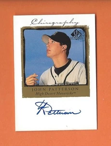 SP TOP PROSPECTS 1999 JOHN PATTERSON EN TARJETA AUTOMÁTICA #JP Arizona Diamondbacks - Imagen 1 de 2