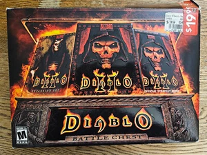 Diablo 2 II Battle Chest PC Game Boxed Set-Expansion Set+Strategy Guide Its cool - Picture 1 of 9