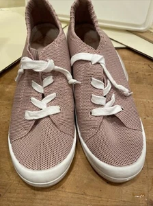 ROXY BAYSHORE WOMAN'S SNEAKERS Slip-on Walking Shoes Mauve Pink - Size 9 - Picture 1 of 10