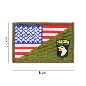 Aufnäher   D-Day  Airborne half  flag  ca  5,3 x 8  cm - Picture 1 of 1