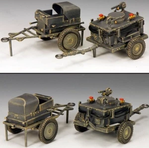 KING & COUNTRY LUFTWAFFE LW034 WW2 GERMAN AIRFIELD REFUELING CARTS - Picture 1 of 1