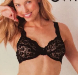 ❤️SMART & SEXY Damen Gr. 44DD Schwarz Bügel Spitze und Strass BH Neu mit Etikett - Bild 1 von 8