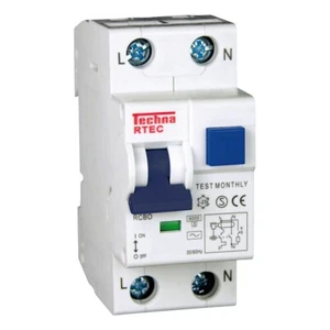 Techna RTEC CB32 RCBOs 2 pôles avec protection contre les surintensités - Photo 1/1