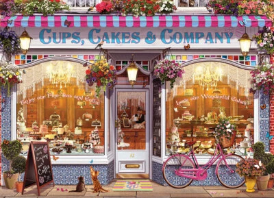 Eurographics Cups, Cakes & Company 1000 Piece Jigsaw Puzzle By Garry Walton - Image 1 of 3