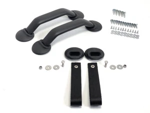 Fits Porsche 911 930 964RS Interior Door Pull Handle Hardware Kit Black 1974–199 - Picture 1 of 2