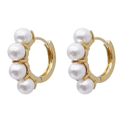  Perlen Tropfen Ohrringe Perlenohrringe Tropfenform Ohrhänger Für Damen - Bild 1 von 4