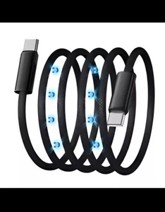 Cable de carga rápida en espiral magnético USB-C a USB-C 240W (1,5 m, 4,92 pies) - Imagen 1 de 3