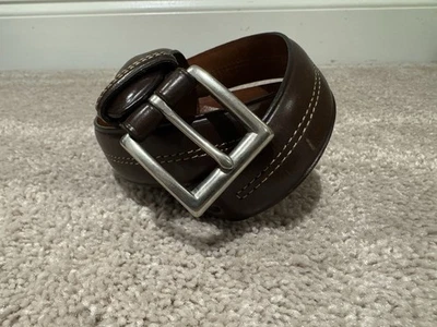 Cinturón de cuero marrón Coach talla 40 hecho en Italia #3885 Foto 1 de 4