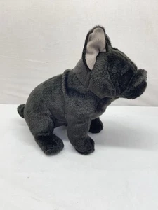 FAITHFUL FRIENDS FRENCH BULLDOG DOG BLACK 12" SOFT PLUSH CUDDLY PUPPY TOY - Picture 1 of 9