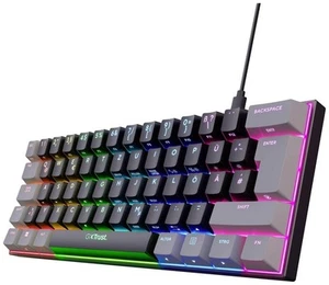 Trust Gaming GXT 867 Acira 60% Tastatur QWERTZ Deutsch - Zdjęcie 1 z 3