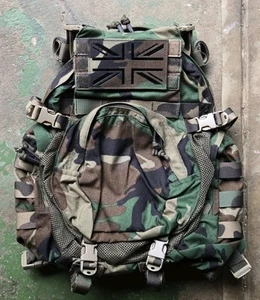 Platatac Bullock Echo Mk3 M81 Woodland Back Pack W/ IR UK Flag Patch - Picture 1 of 4