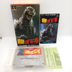 Super Famicom SUPER GODZILLA Box Manual Japan Nintendo SHVC-7G - Picture 1 of 14