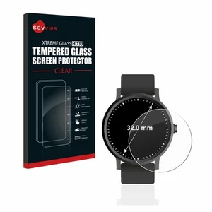 Savvies Schutzglas für Kreisrunde Displays (ø: 32 mm) Echt Glas Panzer Display - Photo 1/7