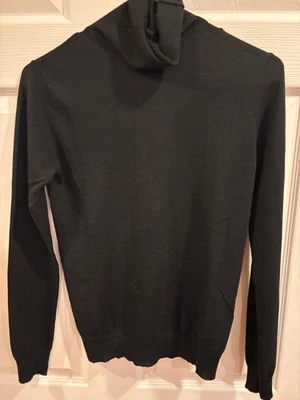 Zara Negro Cuello Redondo Cuello Tortuga Susurro Peso Para Mujer Talla M Foto 1 de 4