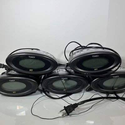 Timex MP3 Line-In T1233BA Sintonización Reloj Despertador Radio Batería y CA Lote de 5 Foto 1 de 4
