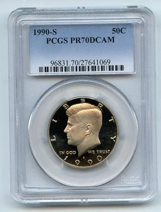1990 S 50C Kennedy Half Dollar Proof PCGS PR70DCAM - Picture 1 of 1