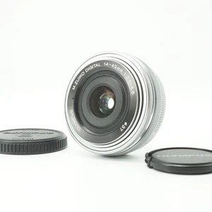Olympus M.Zuiko Digital ED Objektiv 14–42 mm f/3,5–5,6 EZ Pancake silber mit Schutzkappen - Bild 1 von 13