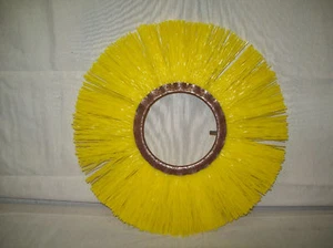 Yellow Round Sweeper Brooms Brush maybe Tennant - Picture 1 of 1