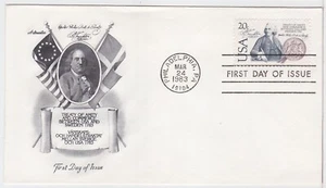 TurtlesTradingPost- Treaty USA & Sweden- 1983 #2036 - Artmaster FDC - Picture 1 of 1