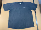 Vintage Black Blank Small Swoosh Nike Made In Usa Distressed T Shirt Plain Worn