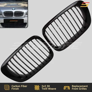 Scopione Carbon Front Kidney Grilles for BMW 99-03 2dr 3 Series | Pre-LCI E46 M3 - Picture 1 of 6