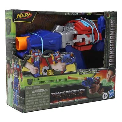 Nerf Transformers Toys Rise of the Beasts Optimus Prime Blaster NUEVO EN CAJA Foto 1 de 3
