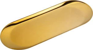 Stainless Steel Gold Tray, Decorative Vanity Tray, Metal Oval Towel Tray Storage - Picture 1 of 7
