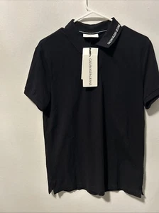 NWT - Calvin Klein - Men’s Black Polo - Slim Fit - Medium - Picture 1 of 7