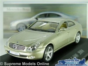 MERCEDES BENZ CLS 500 MODEL CAR 1:43 SCALE LT GOLD 2004 SALOON IXO CLS500 K8 - Picture 1 of 5