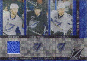 2010-11 (LIGHTNING) Zenith Mozaics Materials Steven Stamkos/Victor Hedman/Malone