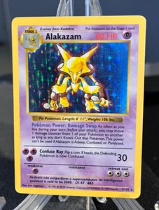 Pokemon ~ Alakazam Shadowless 1/102 Holo 1999 WOTC - Picture 1 of 2