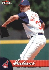 2007 Fleer Mini Die Cuts Cleveland Indians Baseball Card #239 Jake Westbrook