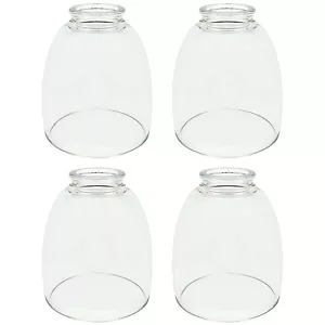 Clear Transitional Style Replacement Glass Shade, 2-1/8" Fitter Size, 5-1/2" ... - Picture 1 of 7