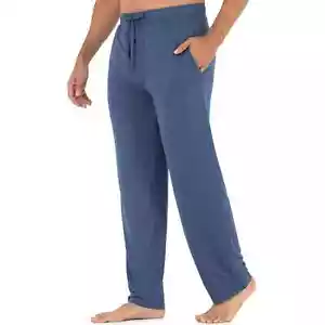 Fruit of the Loom Men's Beyond Soft Knit Sleep Pant Sizes Med, Lg, XL Blue  - Picture 1 of 12