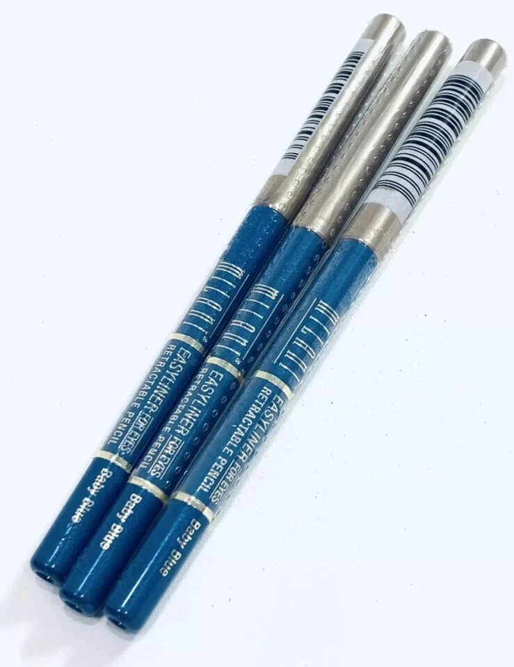 3X MILANI Easyliner Para Ojos Delineador De Ojos Retráctil - AZUL BEBÉ - Sellado Foto 1 de 1