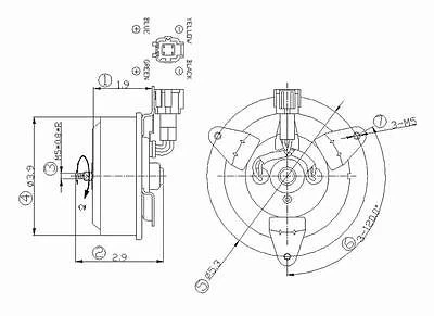 Ventilador motor izquierdo, derecho TYC 630890 se adapta 02-06 Nissan Altima Foto 1 de 1