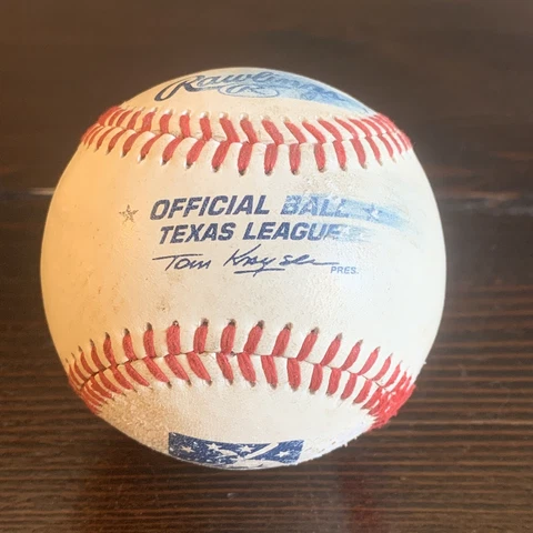 Rawlings Official MINOR LEAGUE Baseball TEXAS LEAGUE GAME USED Springfield AA Cover