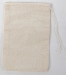 25 (6X10) Cotton Muslin Drawstring Bags photo beer - Picture 1 of 2