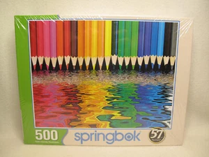 NIB Sealed 2018 Springbok Pencil Pushers 500 Piece Colorful Jigsaw Puzzle - Picture 1 of 8